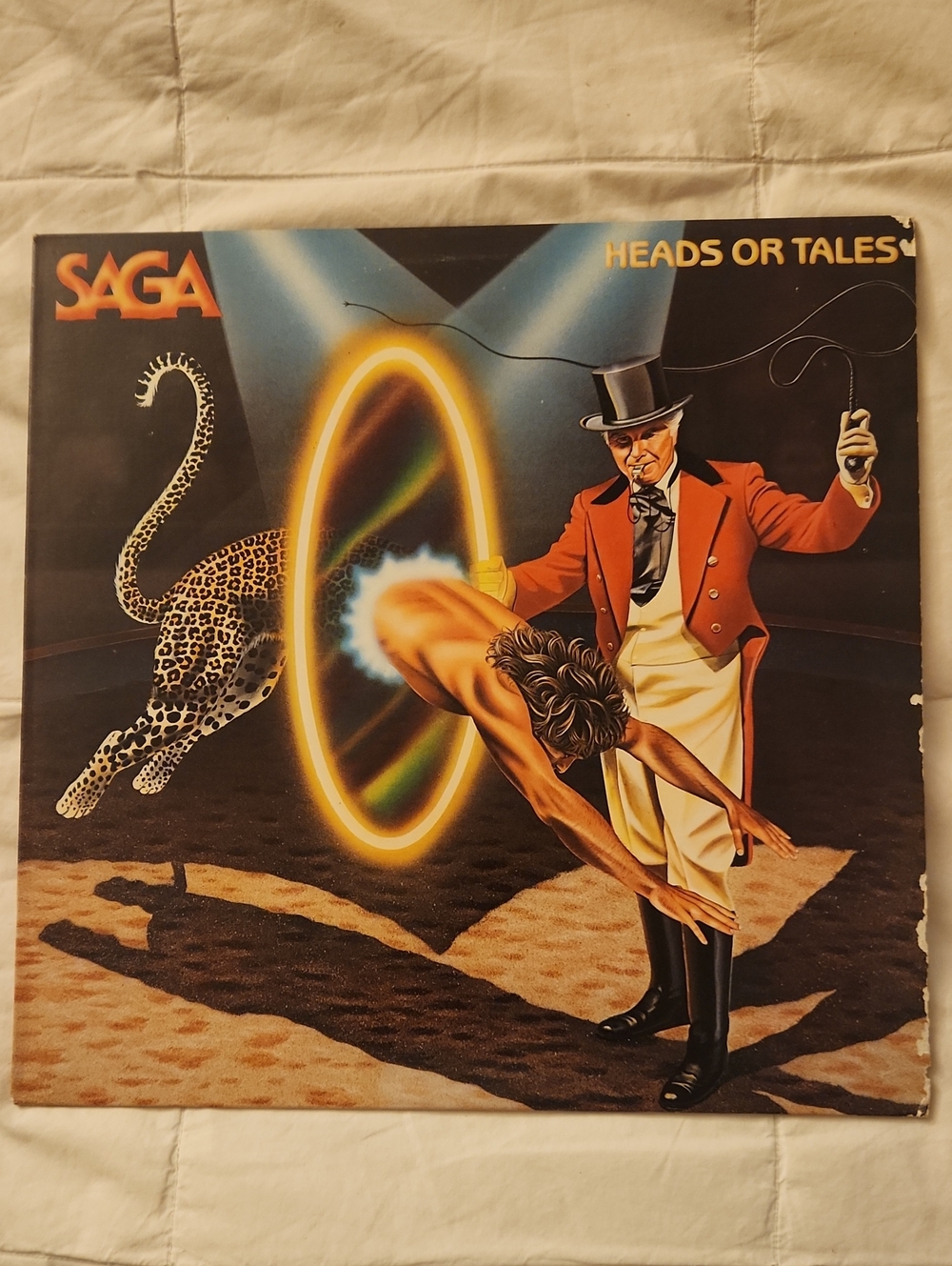 SAGA: Heads Or Tails Vintage Vinyl -- DISPLAY COPY UNPLAYED 30 YEARS! DJ Copy NM